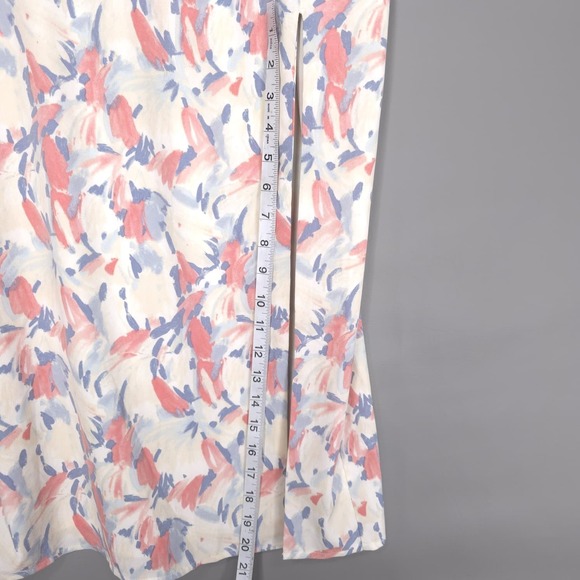ABERCROMBIE & FITCH Midi Dress Floral Side Slit Sleeveles Sundress MEDIUM - Picture 8 of 13